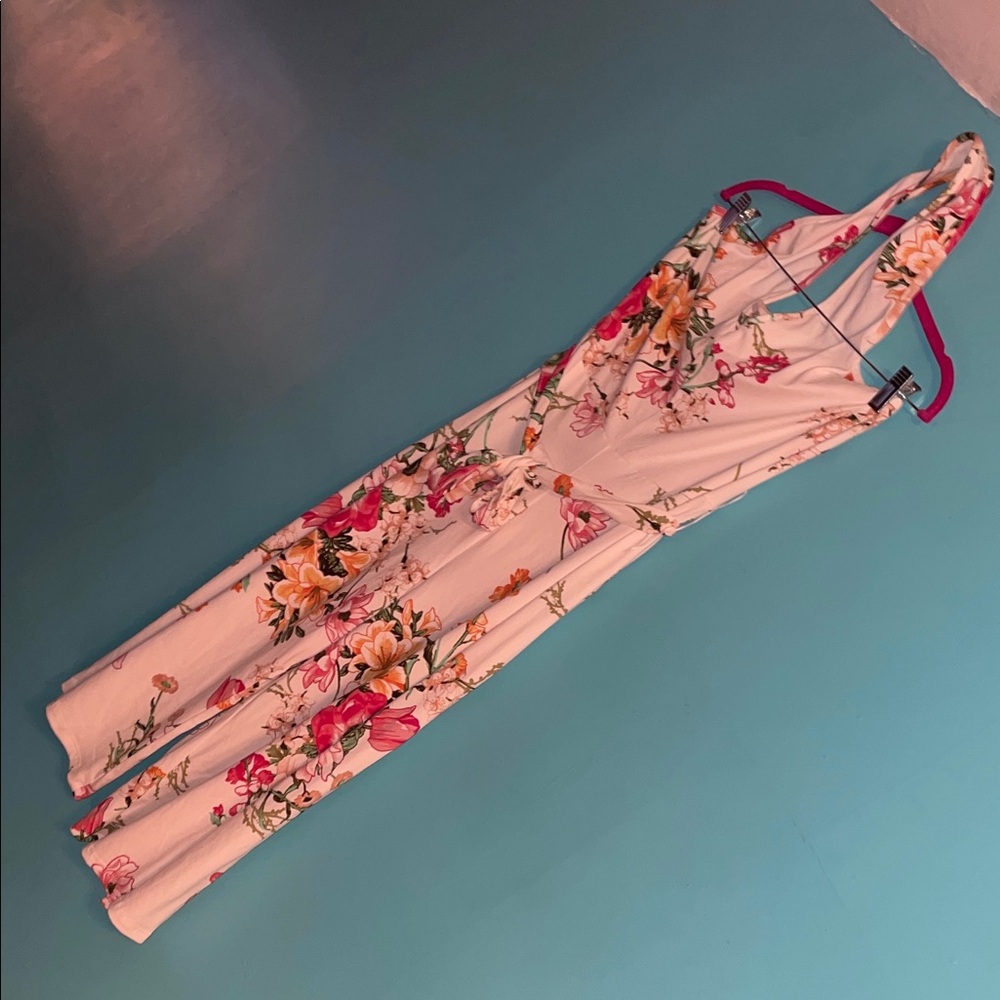 Floral Halter Jumpsuit